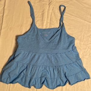 American Eagle blue tank top